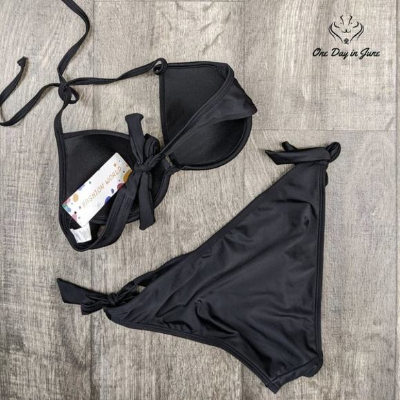 Charmleaks Halter Tie Side Bikini Swimsuit Size S - Picture 3 of 3